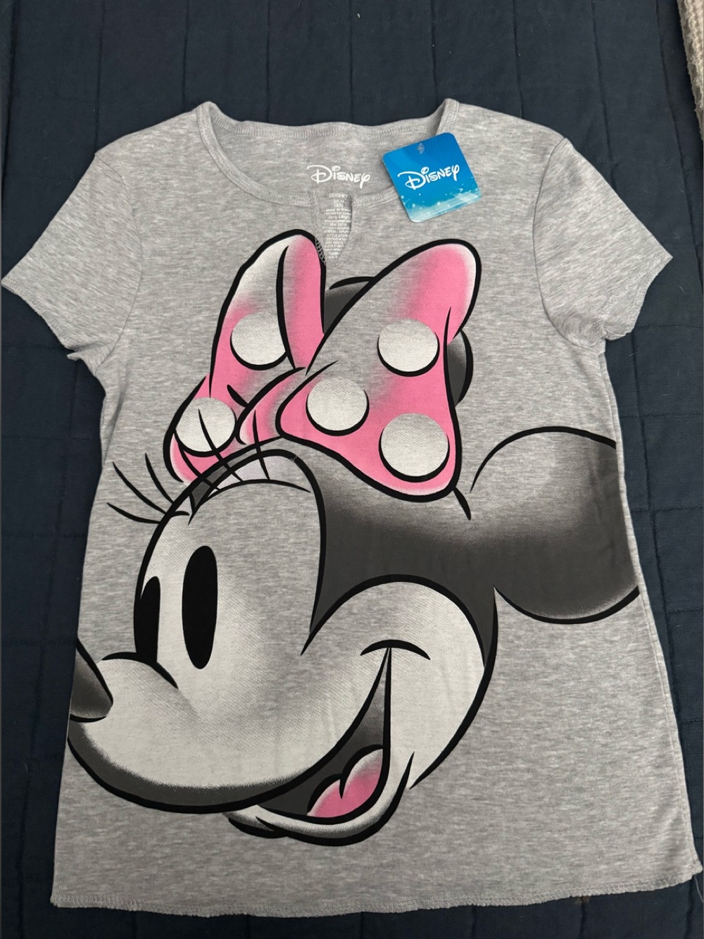 Disney Minnie Mouse Short Sleeve T Shirt Junior Small NWT